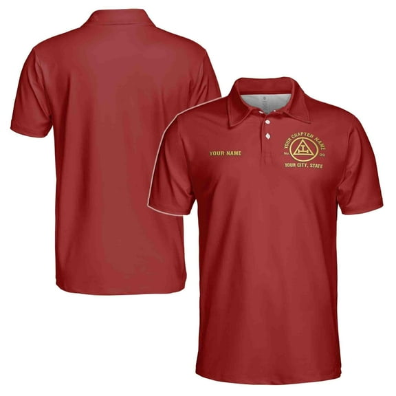 Customized Masonic Royal Arch Mason Men's Polo S-5XL