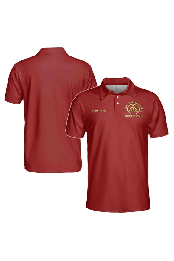 Customized Masonic Royal Arch Mason Men's Polo S-5XL
