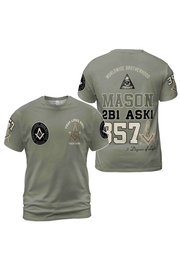 Customized Name Mason Making Good Man Better 357 Men's T-shirt S-5XL