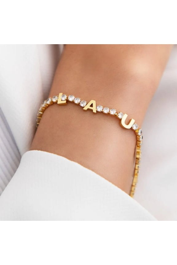 Customized Name Tennis Bracelet Personalization