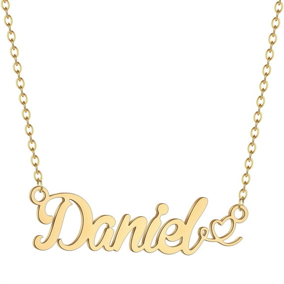 Customized Necklace for Women Men Necklaces Personalized Stainless Steel Pendant Custom Names Heart Jewelry Gifts Choker