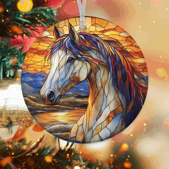 Customized Ornaments Bay Horse, Bay Horse Ornament, Bay Horse Keepsake, Bay Horse UQlZ1w (Bay Horse 13)