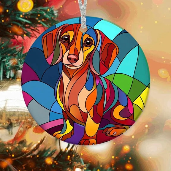 Customized Ornaments Black and Tan Daschund, Black and Tan Daschund Ornament, Black and Tan Daschund Decorations, Black and Tan Daschund wXEok7 (Daschund 4)