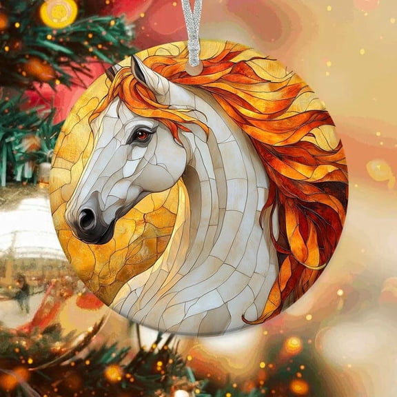 Customized Ornaments Chestnut Quarter Horse, Chestnut Quarter Horse Ornament, Chestnut Quarter Horse Decorations, Chestnut Quarter Horse dQ9SOP (Horse 9)