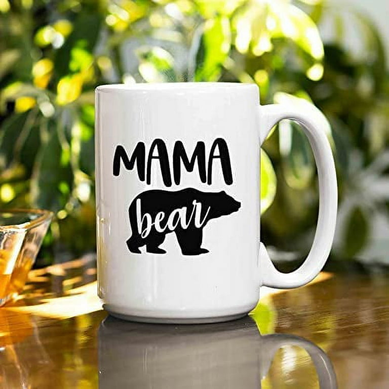Customized Papa Bear Mug, Grandparents, Mom, Dad, Nana Ceramic Coffee Mug, Mama  Bear Mug, Tea Cup, Holiday Mug Gift Funny for Valentine's Day Anniversary 