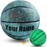 Customized Personalized Basketball, Glow in The Dark Personalized Basketball Gift Size 7 29.5" / Size 6 28.5" / Size 5 27.5", Custom Name, Text, Logo, Photos on Basketball