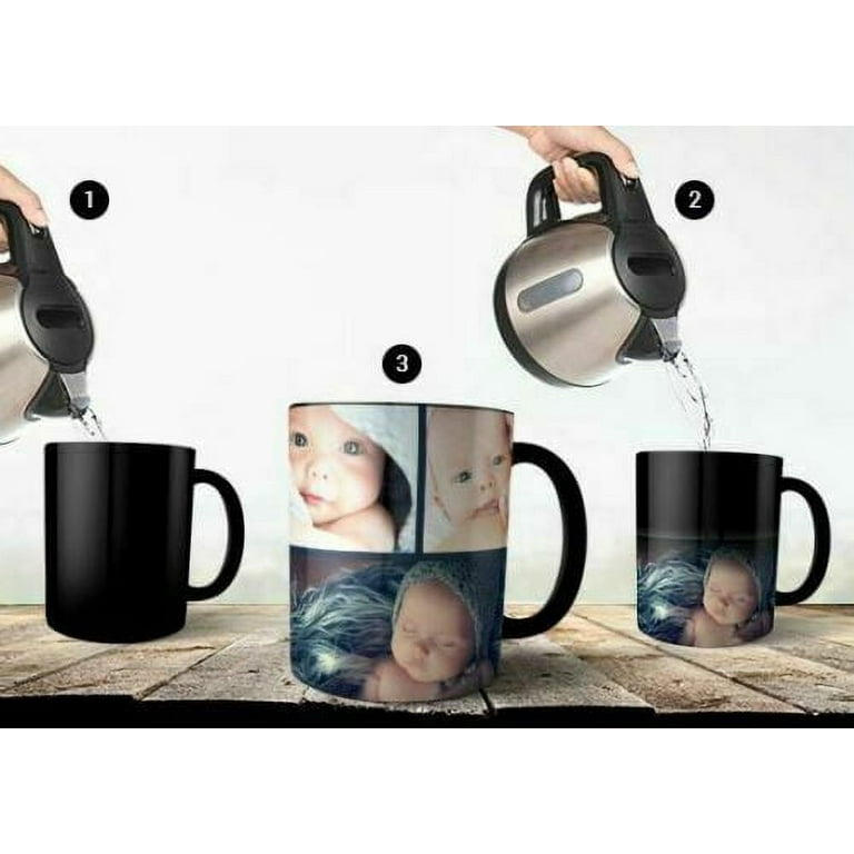 Custom Magic Coffee mug personalize Photo your name and LOGO Christmas Gift