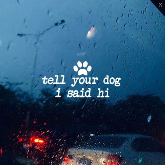 Customized Pet Theme Car Stickers, Healing Style Paw Print Waterproof Sun Resistant Decals, Moderate Size Personalized Window Decor for Car Laptop Bottle Skateboard Suitcase