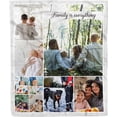 thumbnail image 1 of Customized Photo Collage Blanket-Wedding Blanket. Soft Fleece Throw Blanket, Personalized Picture Blanket. Gift for Wedding, Christmas, Birthday & Anniversary.(Photo Blanket- 07, 50" X 60") Blankets, 1 of 5