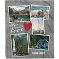 thumbnail image 1 of Customized Photo Collage Blanket-Wedding Blanket. Soft Fleece Throw Blanket, Personalized Picture Blanket. Gift for Wedding, Christmas, Birthday & Anniversary.(Photo Blanket- 07, 50" X 60") Blankets, 1 of 5