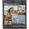 thumbnail image 1 of Customized Photo Collage Blanket-Wedding Blanket. Soft Fleece Throw Blanket, Personalized Picture Blanket. Gift for Wedding, Christmas, Birthday & Anniversary.(Photo Blanket- 07, 50" X 60") Blankets, 1 of 5