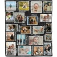 thumbnail image 1 of Customized Photo Collage Blanket-Wedding Blanket. Soft Fleece Throw Blanket, Personalized Picture Blanket. Gift for Wedding, Christmas, Birthday & Anniversary.(Photo Blanket- 07, 50" X 60") Blankets, 1 of 5