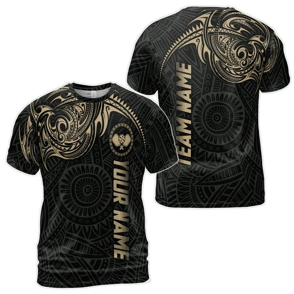 Customized Player Viking Tribal Pattern Team Pickleball Men's T-Shirt S-5XL