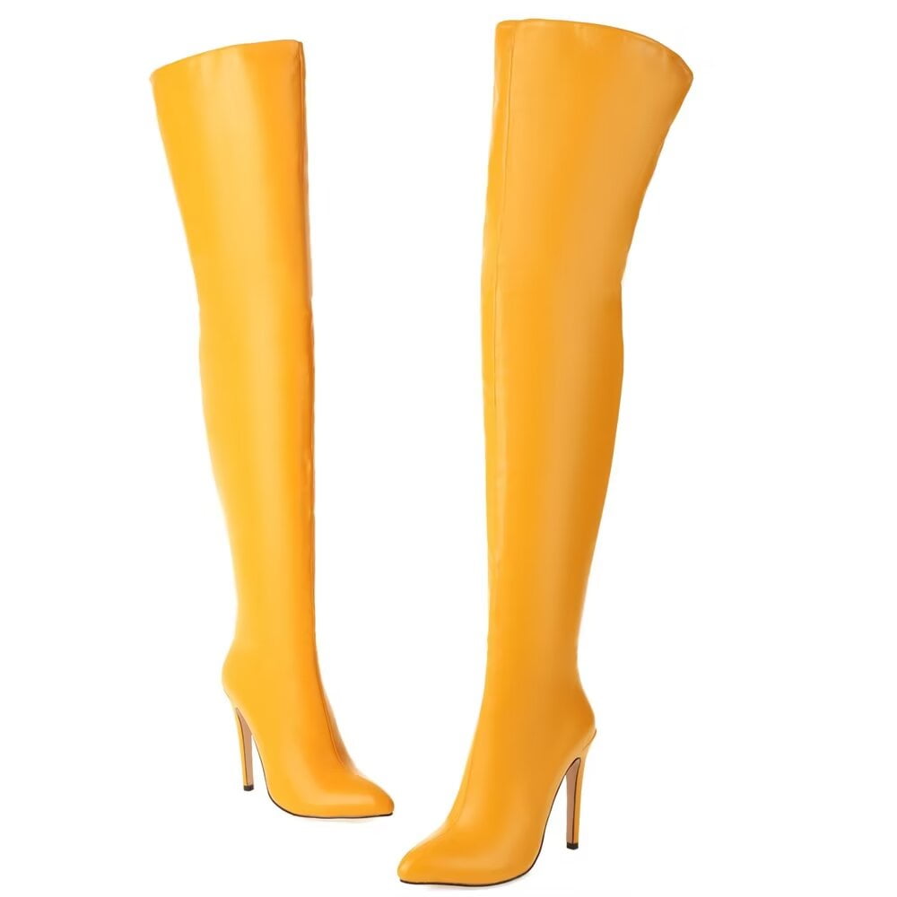 HIGH POINTED BOOTS FOR WOMEN WITH HEEL main image 0