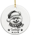 thumbnail image 1 of Customized Pomeranian Pencil Drawing Christmas Ornament 2025, Personalized Pomeranian with Santa Hat Ornament with Name and Year, Gifts for Pomeranian Lovers, Pomeranian Ornament 04zzm4, 1 of 6