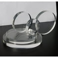 thumbnail image 1 of Customized Round Acrylic Plate Jewelry Tray Bracelet Display Organizer Necklace Case Watch Ring Holder Earring Stand White diameter 15cm 3mm thick, 1 of 2