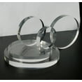 thumbnail image 1 of Customized Round Acrylic Plate Jewelry Tray Bracelet Display Organizer Necklace Case Watch Ring Holder Earring Stand White diameter 6cm 3mm thick, 1 of 2