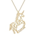 thumbnail image 1 of Customized Running Horse Necklaces for Women Men Stainless Steel Custom Name Animal Unicorn Pendant Choker Birthday Gifts, 1 of 3