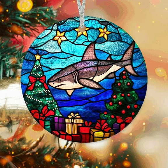 Customized Shark Christmas Ornaments, Shark for Christmas Tree, Shark Christmas Dcor, Ornament 2025 dE3ifs