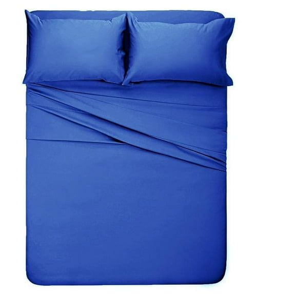 Customized Sheet Set For RV Camper Twin Size (34x75) Solid Royal Blue easy to fit in RV-mattress - 600 Thread Count 100% Cotton By The Great American Store