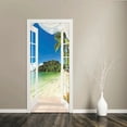 thumbnail image 1 of Customized Size Door Sticker Adhesive D Elevator Geometric Full Door Wrap Poster Landscape Door Mura, 1 of 5