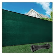 Customized Size Fence Screen Privacy Screen Green 4 x 36 - Grade 170 GSM - Heavy Duty - Cable Zip Ties Included 4 x 36 Custom Made Size