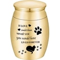 thumbnail image 1 of Customized Small Cat Urn for Ashes 1.57 Inches Tiny Cremation Urn for Cat Ashes Mini Pet Paw Keepsake Urn Stainless Steel Ashes Urns Mini Urn for Cat Ashes Holder, 1 of 7