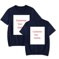 thumbnail image 1 of Customized Solid Color T-Shirt Crewneck Short Sleeve Men Women's Harajuku Tee Clothes, 1 of 8