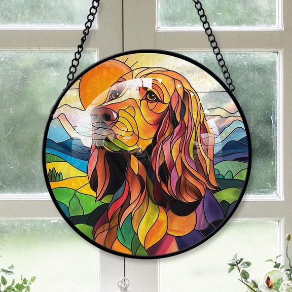 Customized Springer Spaniel Dog Christmas Stained Glass, Springer Spaniel Dog for Christmas Tree, Springer Spaniel Dog Christmas Dcor, Ornament 2025 qoGdGc