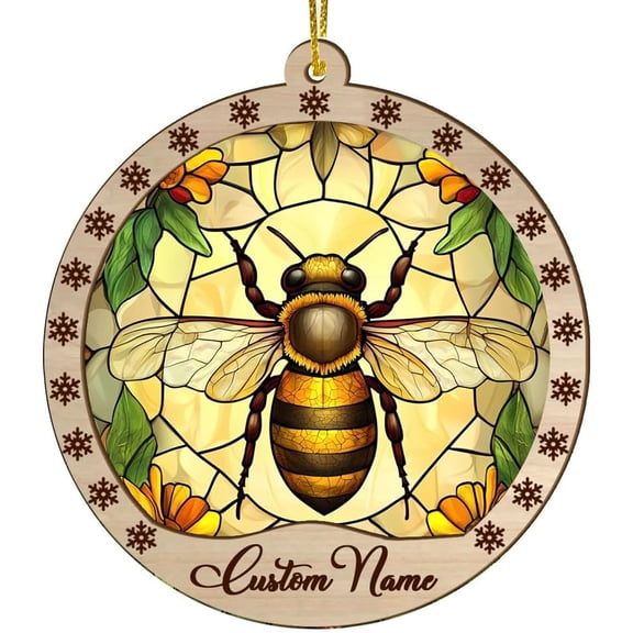 Customized Suncatcher Bumblebee, Bumblebee Ornament, Bumblebee Present Ideas, Bumblebee for Trees yVNdxu (Bumblebee 6)