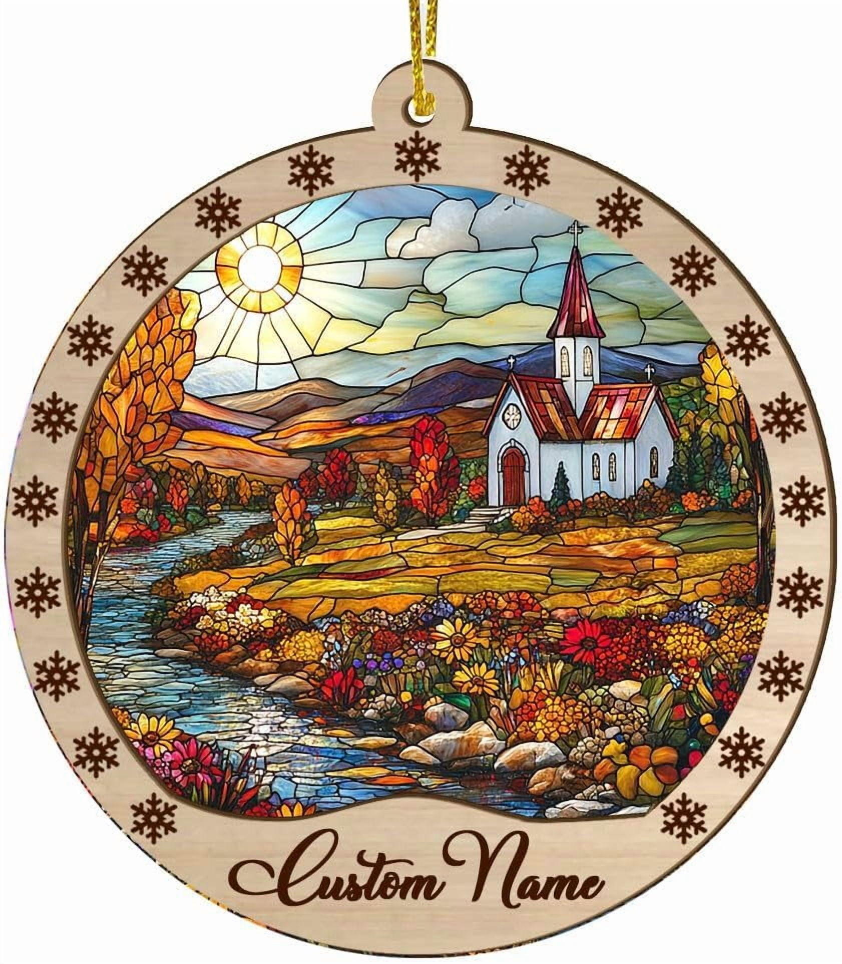 Customized Suncatcher Church Church Ornament Church Decor Church for Customized Suncatcher Church Church Ornament Church Decor Church for