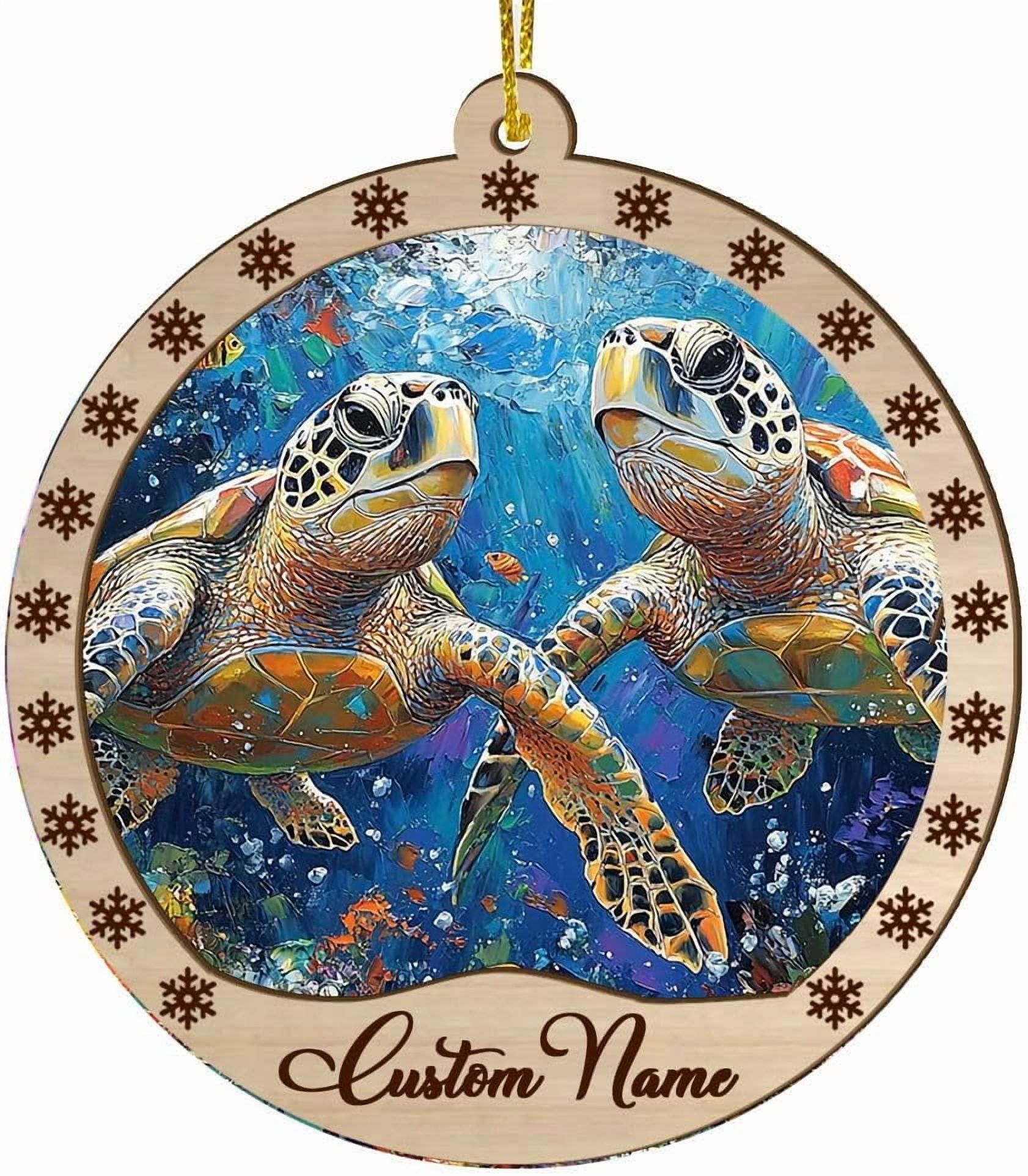 Customized Suncatcher Fierce Turtle, Fierce Turtle Ornament, Fierce ...