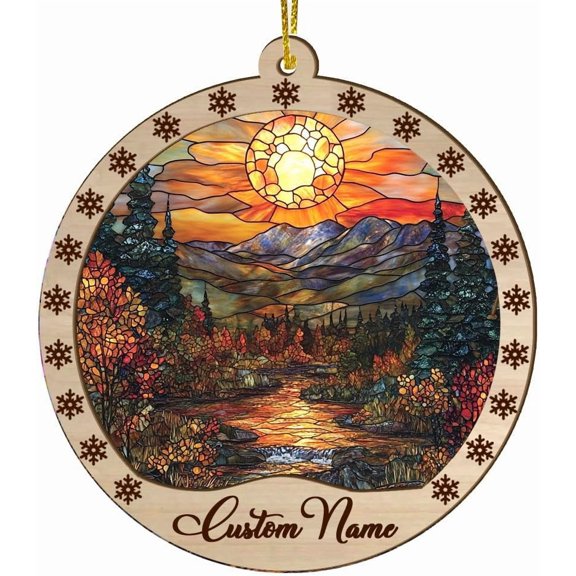 Customized Suncatcher Landscape, Landscape Ornament, Landscape Present Ideas, Landscape for Trees - 2062TG10 0JLk6P (Landscape 46)