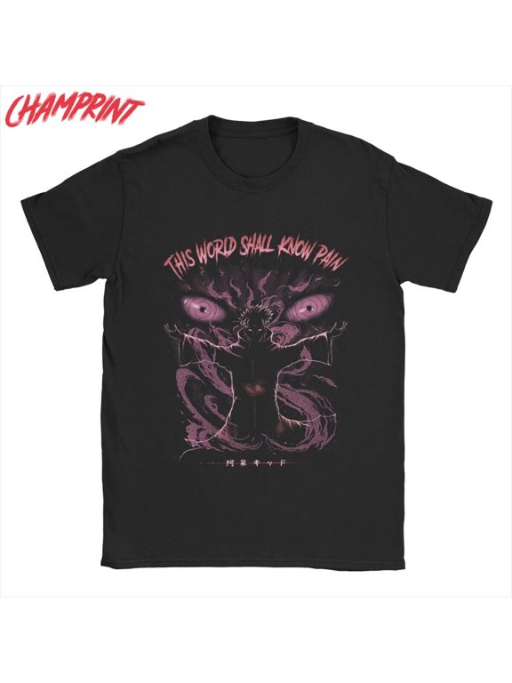 Customized This World Shall Know Pain T Shirts Men 100% Cotton Anime T-Shirt