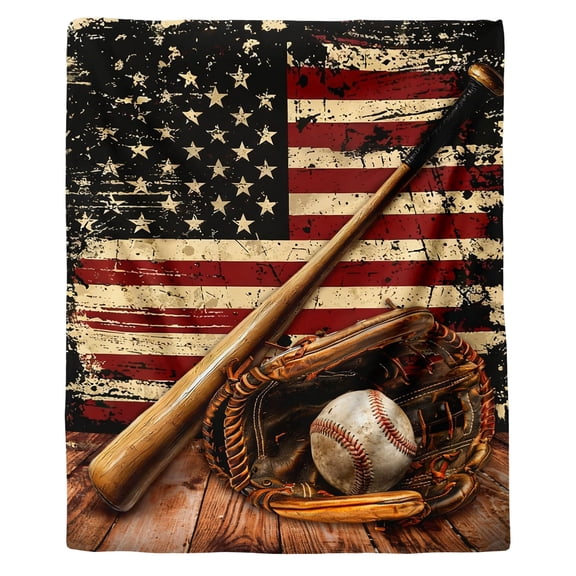 Customized Throwing Blanket For Baseball Enthusiasts And Team Players 39X51 Inch Blanket For Sons And Nephews Sofa Bed Blanket