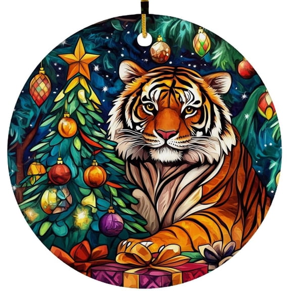 Customized Tiger Christmas Ornaments, Tiger for Christmas Tree, Tiger Christmas Dcor, Tiger Ornament 2025 JwJapW