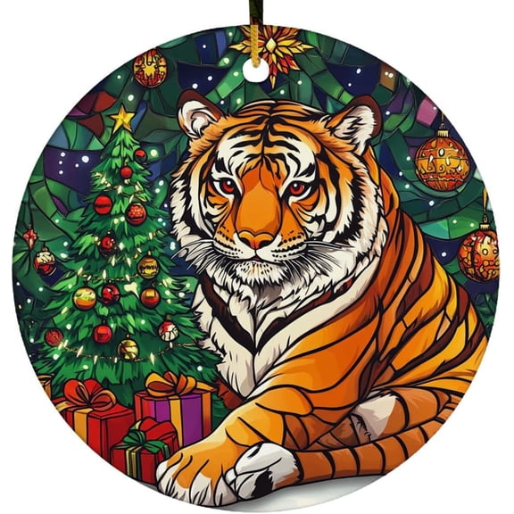 Customized Tiger Christmas Ornaments, Tiger for Christmas Tree, Tiger Christmas Dcor, Tiger Ornament 2025 P3rCBH