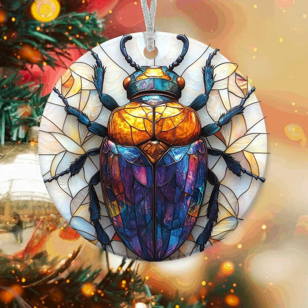 Customized Tree Ornaments Art Nouveau Beetle, Art Nouveau Beetle ...