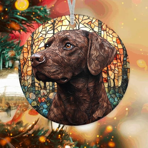 Customized Tree Ornaments Black Lab, Black Lab Ornament, Black Lab Keepsake, Black Lab aed3U5 (Black Lab 1)