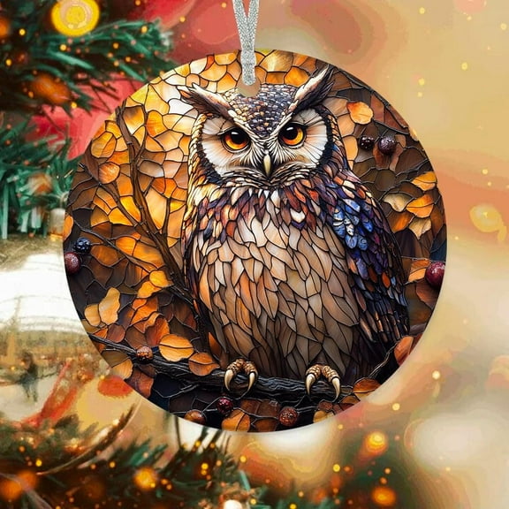 Customized Tree Ornaments Forest Owl, Forest Owl Ornament, Forest Owl Decor, Forest Owl for Trees ZxfVoi (Forest Owl 1)