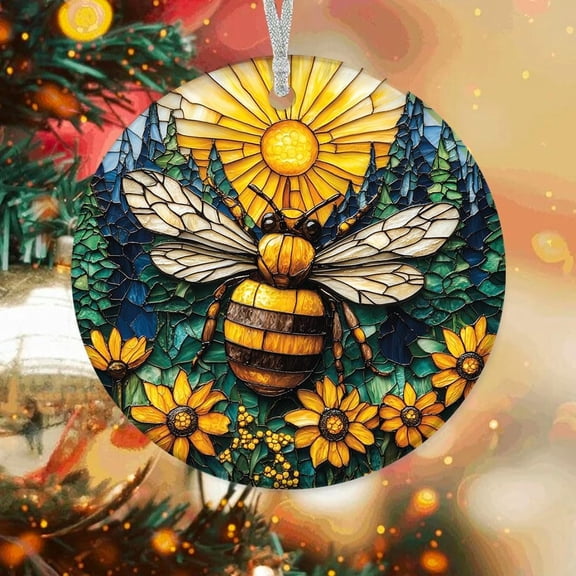 Customized Tree Ornaments Sunshine Bumblebee, Sunshine Bumblebee Ornament, Sunshine Bumblebee Decor, Sunshine Bumblebee for Trees 5y7GFK (Sunshine Bumblebee 5)