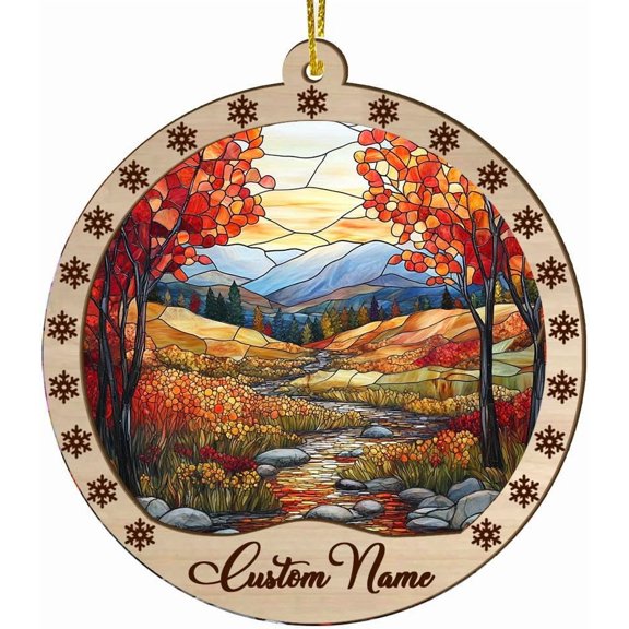 Customized Tree Suncatcher Leaves, Leaves Ornament, Leaves Decorations, Leaves 2051TG23 UlhJ4e