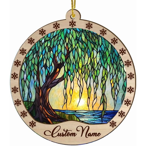 Customized Tree Suncatcher Weeping Willow, Weeping Willow Ornament, Weeping Willow Present Ideas, Weeping Willow for Trees 4fMIIu (Weeping Willow 6)