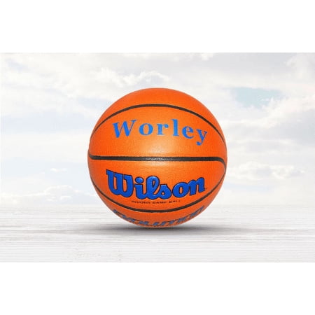 Customized Wilson Evolution Indoor Basketball Royal Blue Gift