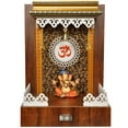 thumbnail image 1 of Customized Wooden Cabinet Desginer Mandir With LED / Mandir For Home & Office / Temple For Home / Pooja Ghar / Mandir With Lights /Storage, 1 of 3
