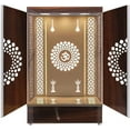 thumbnail image 1 of Customized Wooden Cabinet Desginer Mandir With LED / Mandir For Home & Office / Temple For Home / Pooja Ghar / Mandir With Lights /Storage, 1 of 9