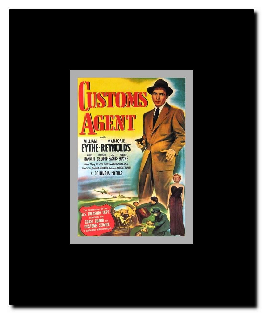 Customs Agent Framed Movie Poster