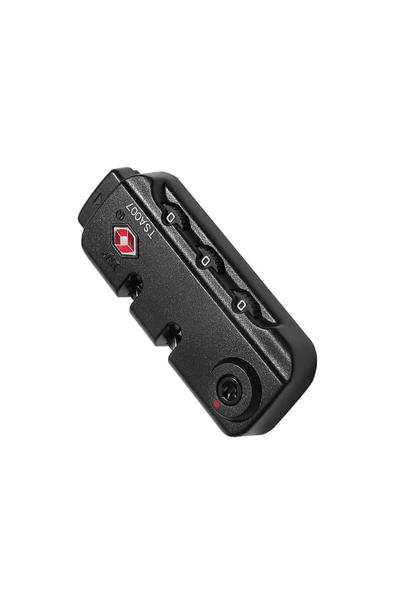 Customs Lock TSA007 Approved Zipper Bags Fixed Lock 3 Digit Luggage Lock for Luggage Suitcase