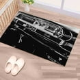 thumbnail image 1 of Customs Rugs, Garage Rug, Classic Car Rug, Large Rug, Boy Room Rugs, Car Lover Gift, Black and White Rug, Popular Rug, 1.7'x2.3' - 50x70 cm, 1 of 8