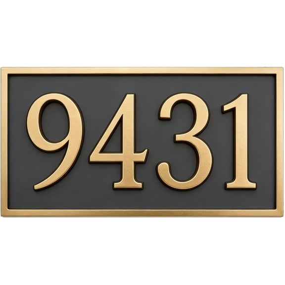 Customt Metal House Numbers Sign House Address Plaques Personalized Address Numbers for House With Flag Address Signs Outdoor/Outside